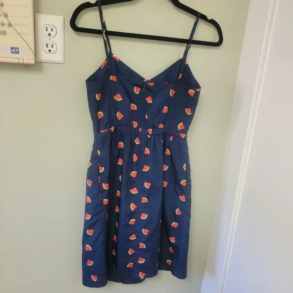 J. Crew Watermelon dress (with pockets!) Size 0 EUC - Picture 3 of 5